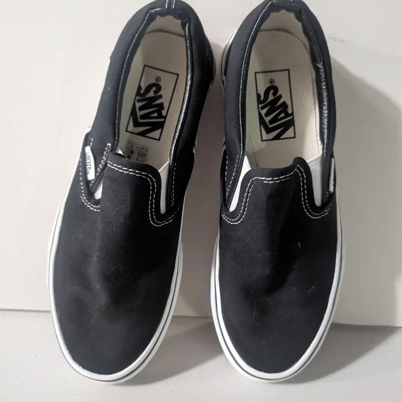 Vans Black Slip-On Sneakers - Picture 4 of 9